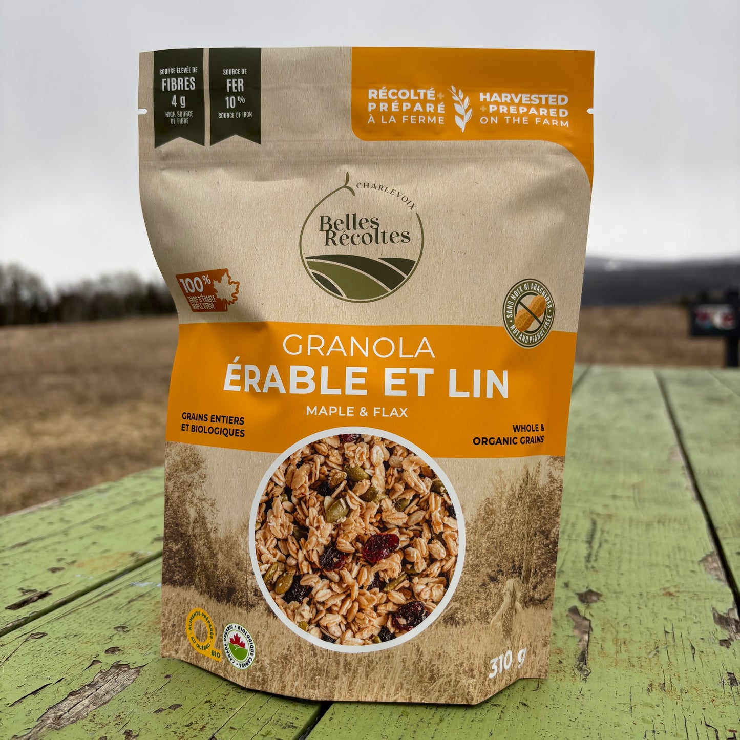 Granola érable et lin biologique 310g