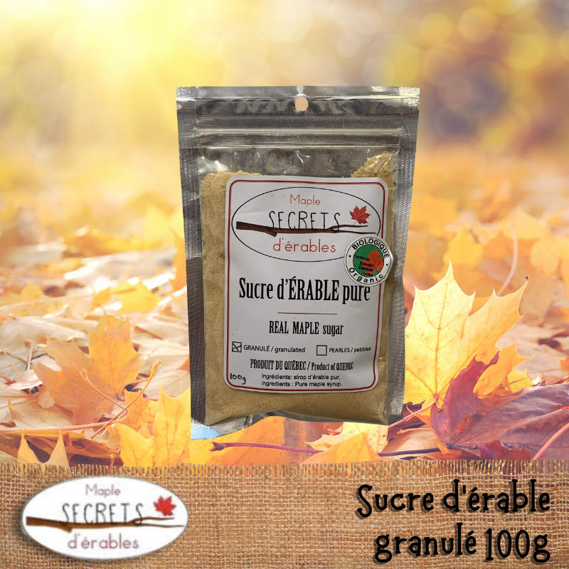 Sucre d'érable - granulé 100g