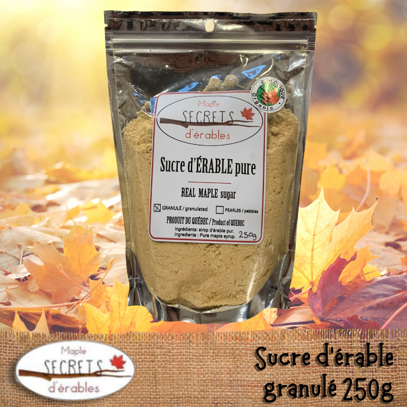 Sucre d'érable - granulé 250g