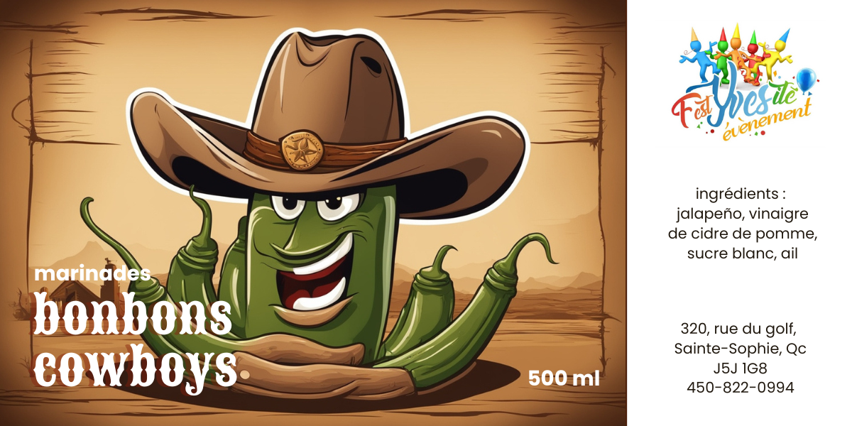 Marinades Bonbons cowboys 500ml