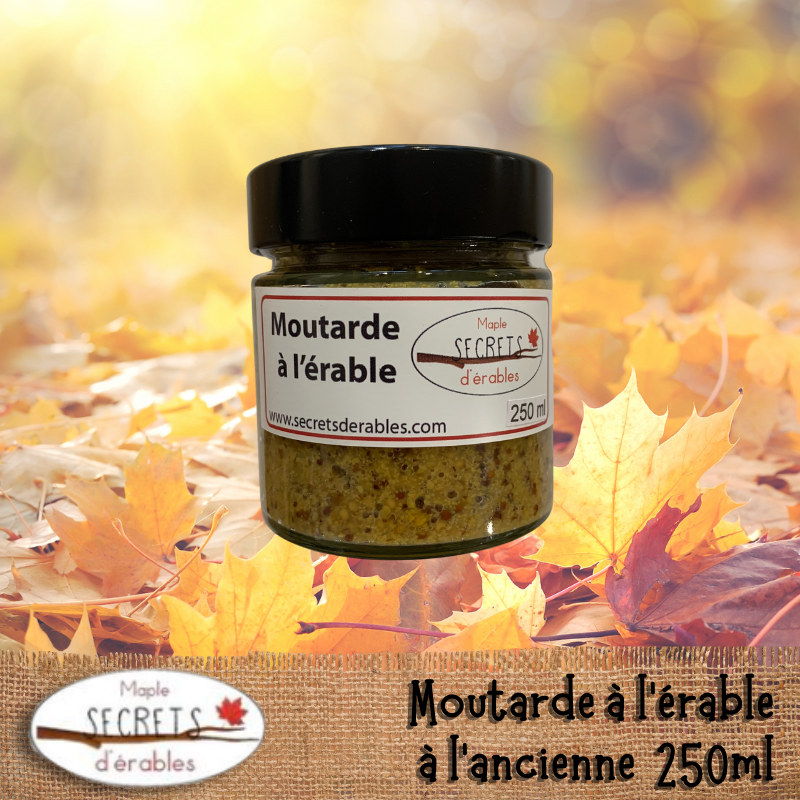 Moutarde à l'érable à l'ancienne 250 ml