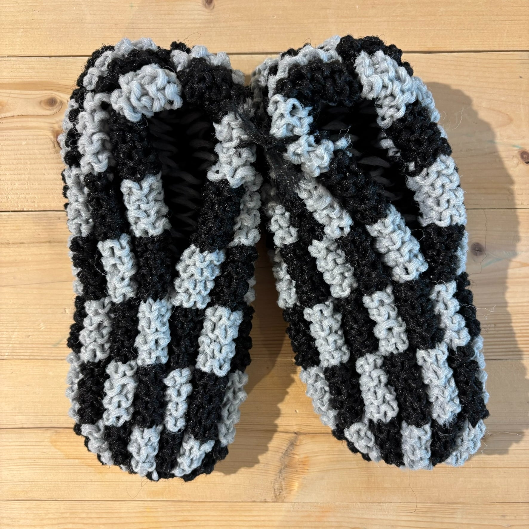 Pantoufles en phentex Homme Carreaux Gris Noir