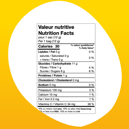 Chips d'ananas 12g