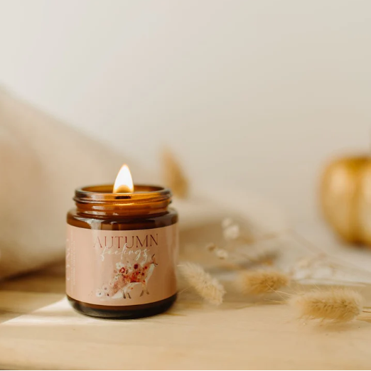 Bougie - Champ de citrouilles aux bleuets 120 ml