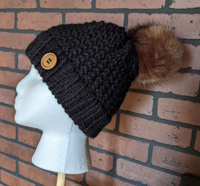 Tuque Alaska Noir 2-5 ans
