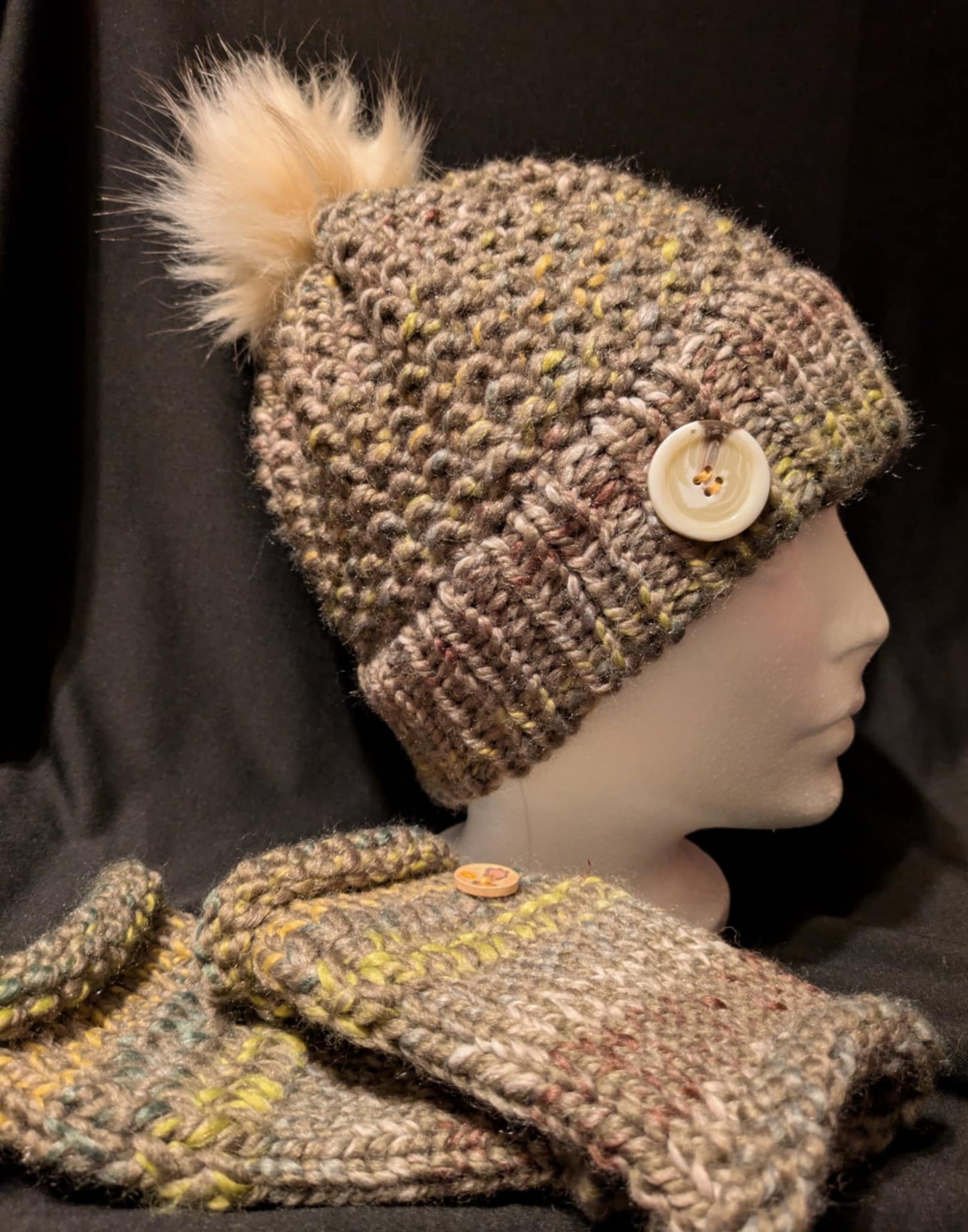 Tuque Alaska Gris moustaché Adulte