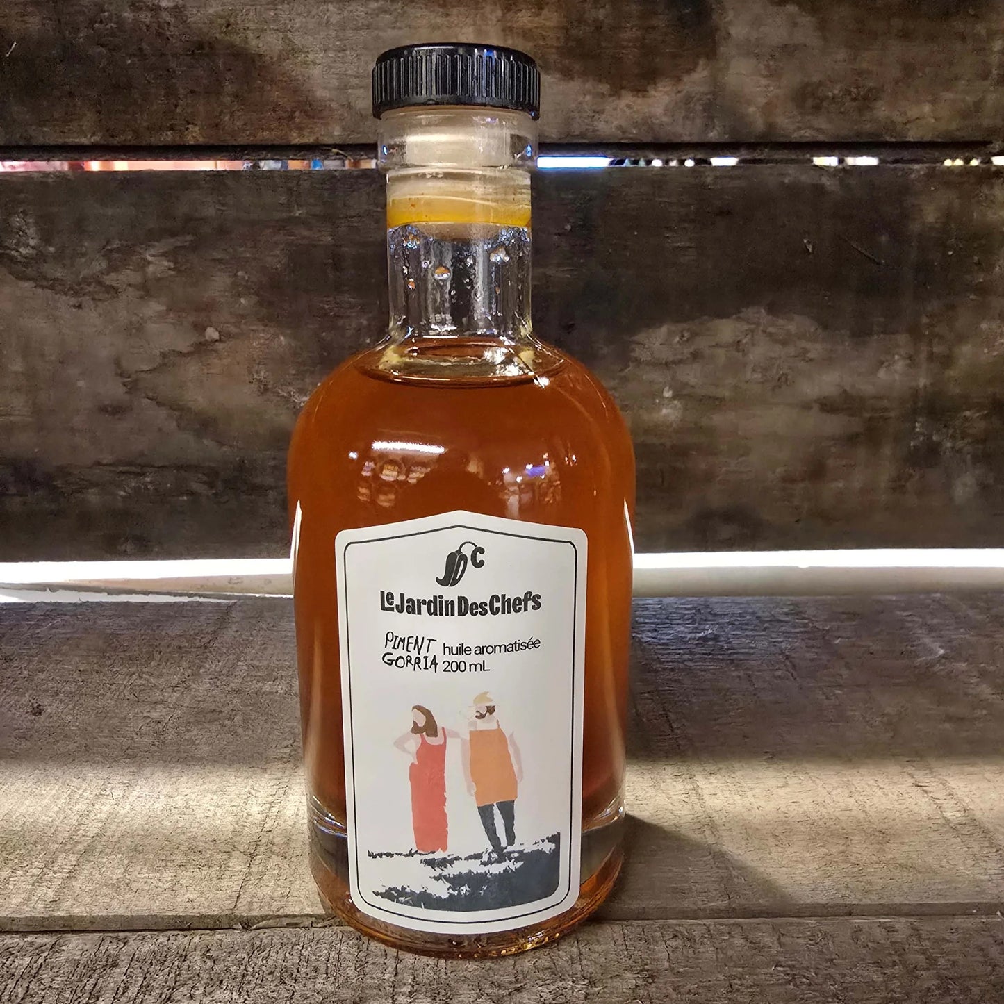 Huile d'olive aromatisée au Piment Gorria 200 ml