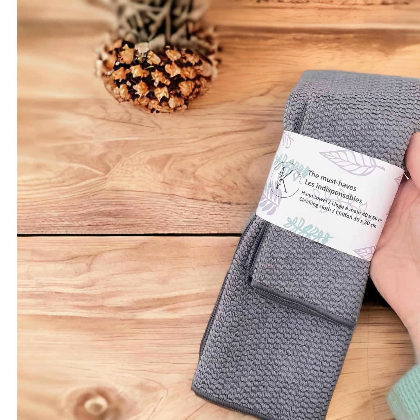 Linges en microfibre - Les indispensables (4 choix de couleurs)