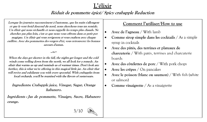 Lélixir - Réduit de pomette épicé 4oz