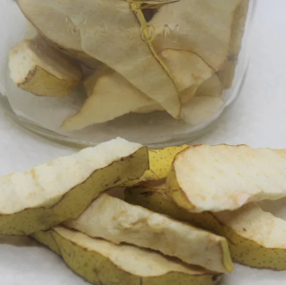 Poires lyophilisées