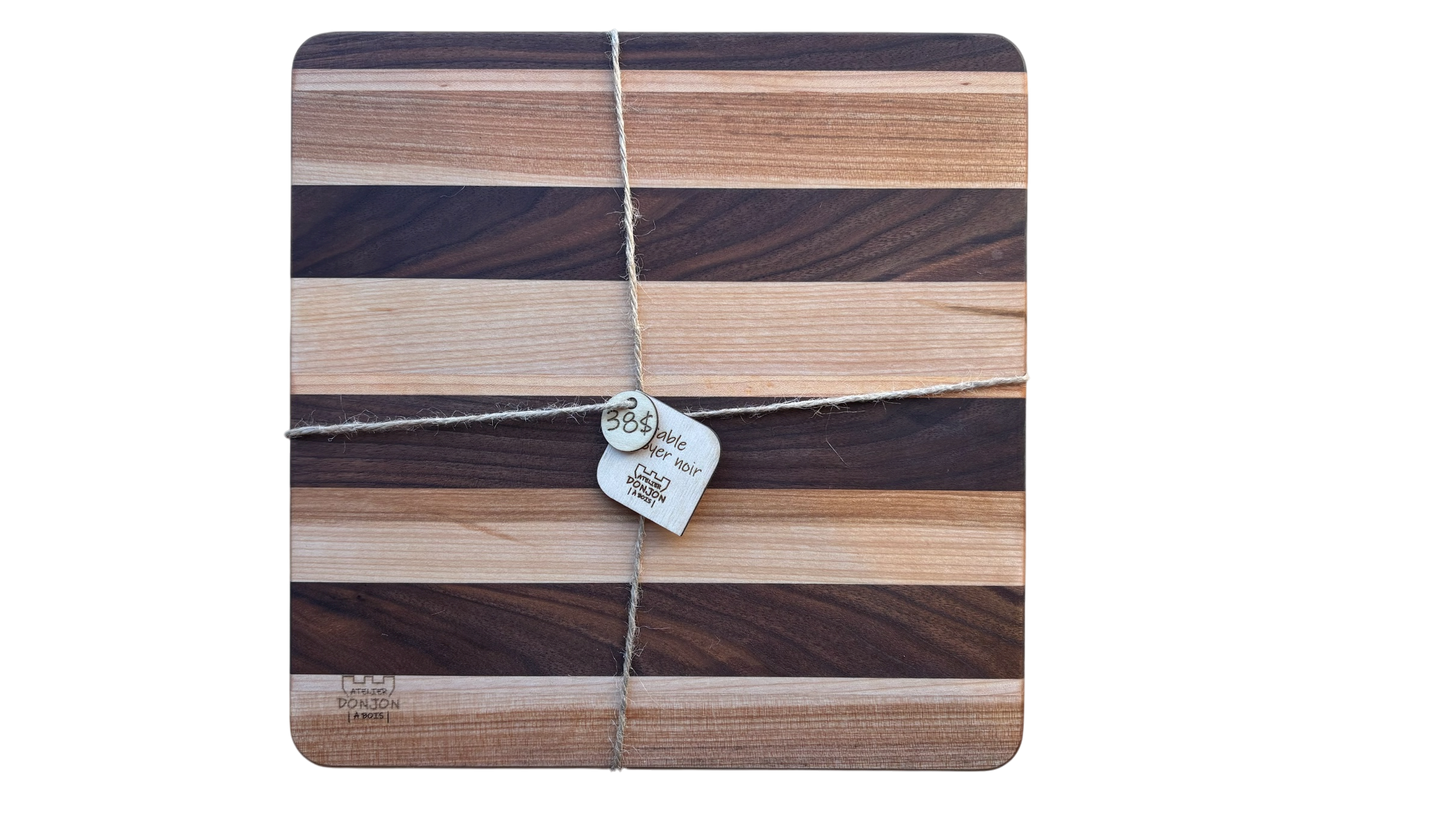 Planche à découper - Érable et noyer noir