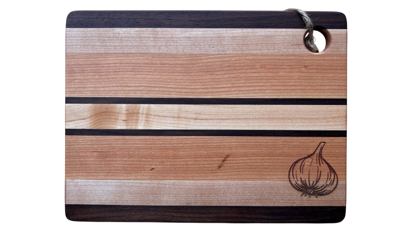 Planche à découper à ail et oignon