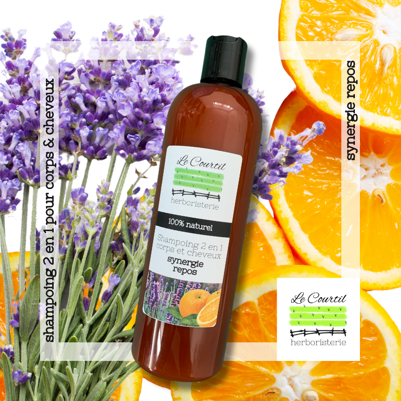 Shampoing 2 en 1 corps et cheveux - Synergie repos