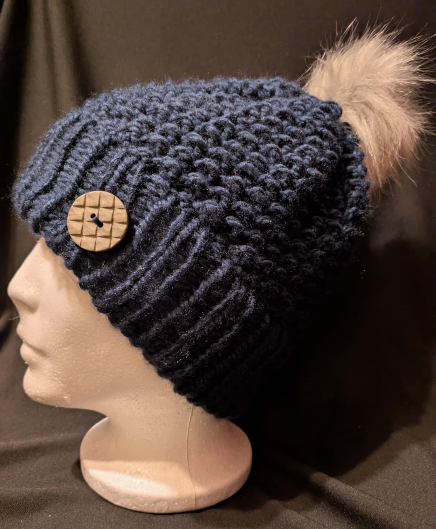 Ensemble Tuque et Gants bleu marine