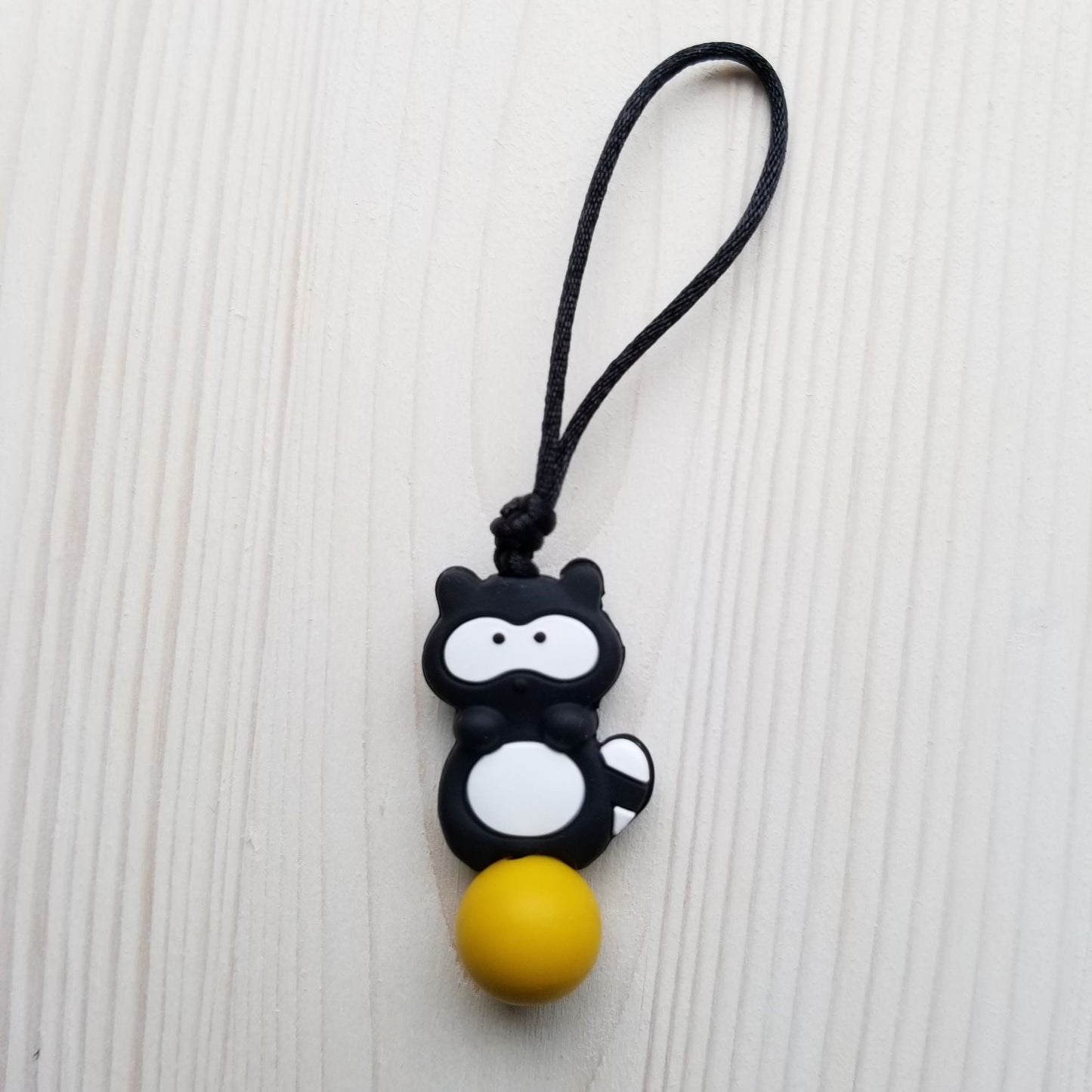 Zip à fermeture éclair - Raton noir moutarde