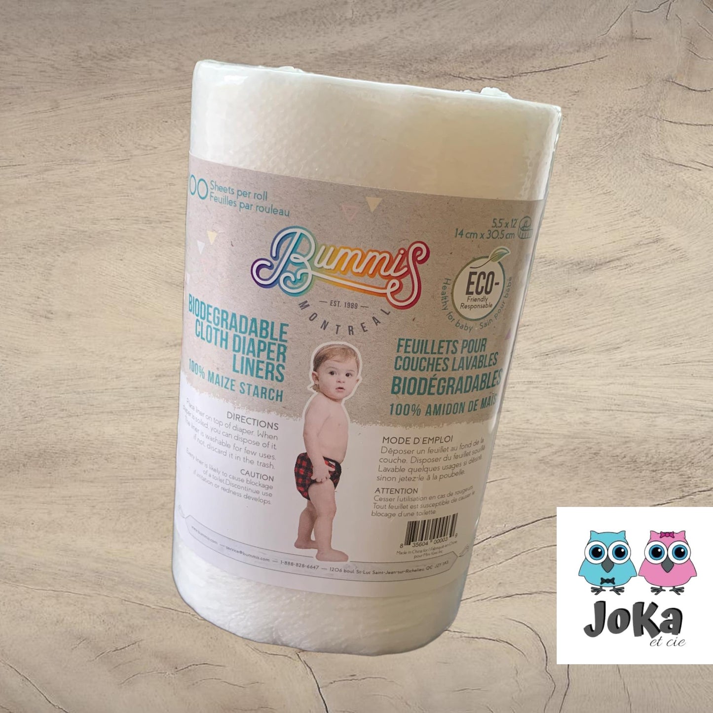 Feuillets Amidon de mais Bummis