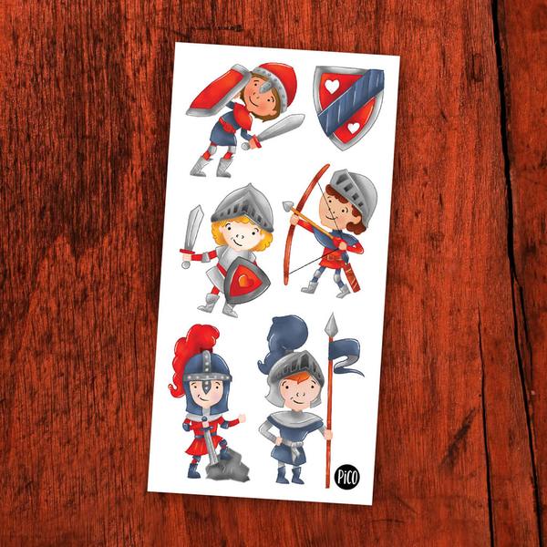 Tatouage temporaire - Arthur le chevalier pacifique