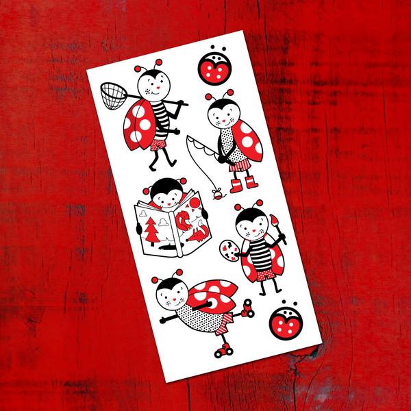 Tatouage temporaire - Les coccinelles de Leucan