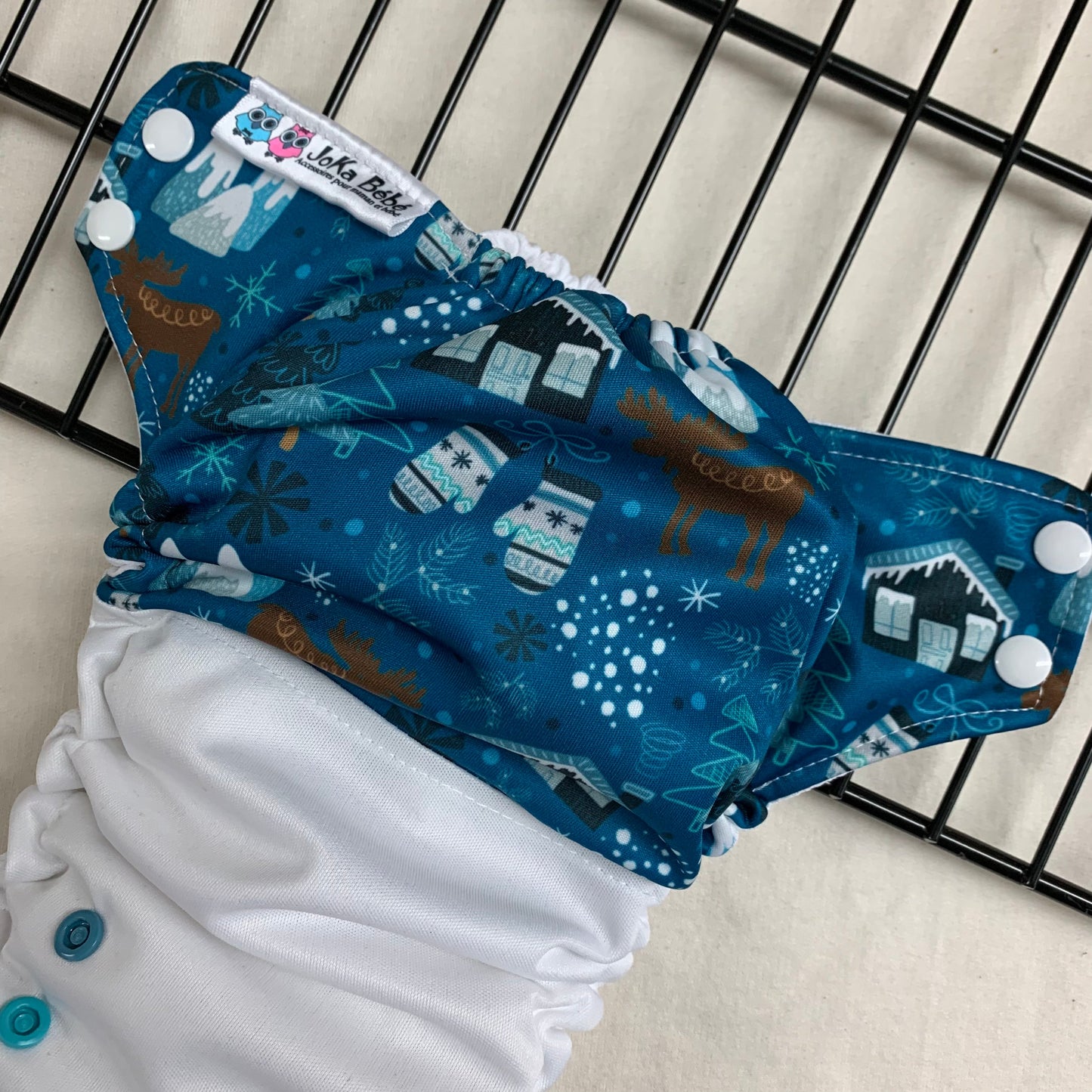 Couche lavable 2.0 Jour de neige Taille unique