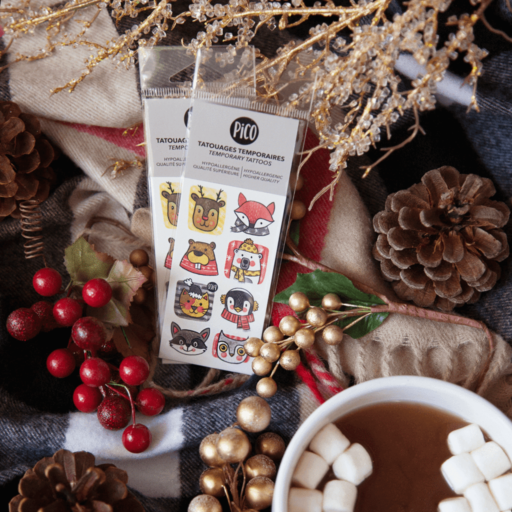 Tatouage temporaire - Les animaux hivernaux