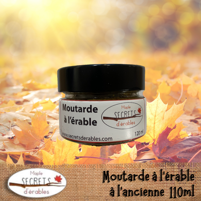 Moutarde à l'érable à l'ancienne 110 ml