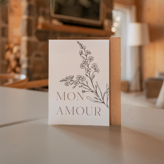 Carte 5"x7" - Mon amour