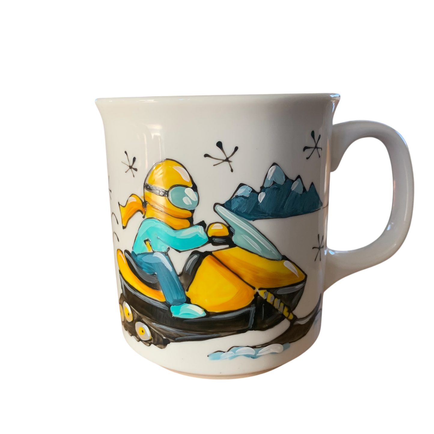 Tasse Motoneige jaune