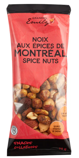Noix aux épices de Montréal 70g