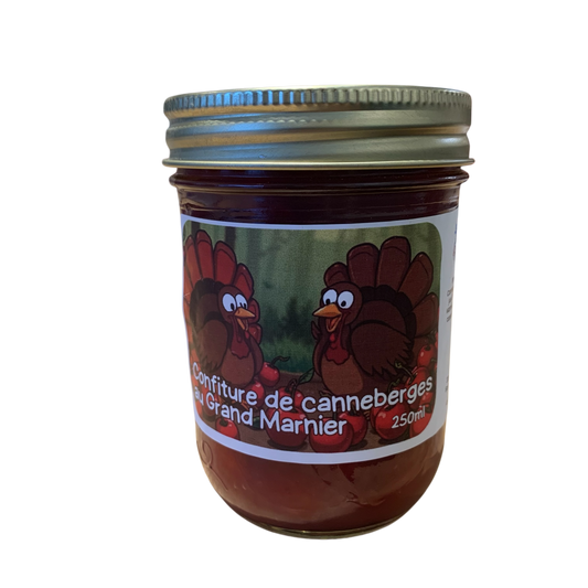 Confiture de canneberges au Grand Marnier 250ml