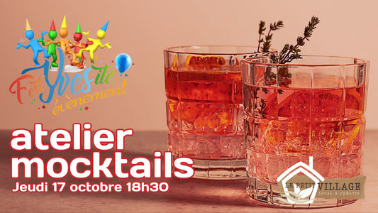 Atelier Mocktails - jeudi 17 octobre 18h30