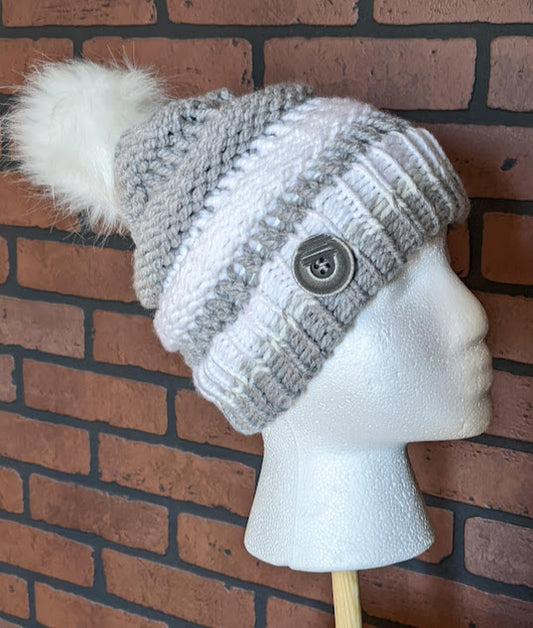 Tuque Alaska Gris/blanc 2-5 ans