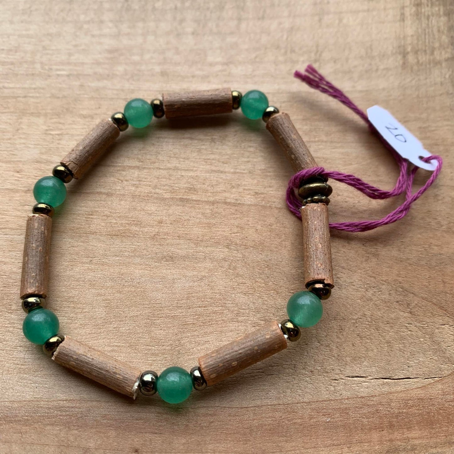 Bracelet main noisetier Jade