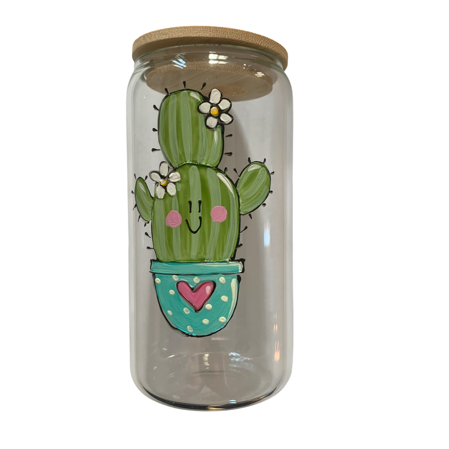 Verre canette Cactus