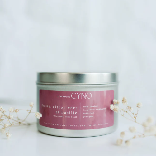 Bougie - Fraise, citron vert et basilic