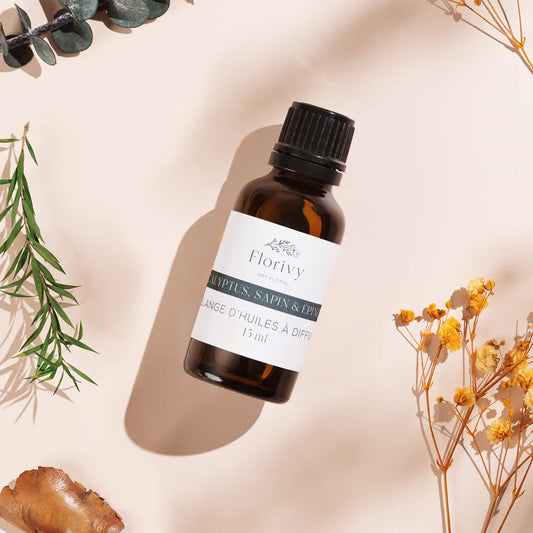 Mélange d'huiles à diffuser - Eucalyptus, sapin & épinette