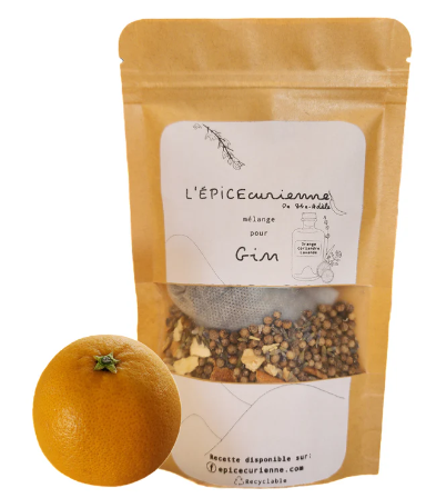 Mélange pour gin - orange, coriandre & lavande 40g