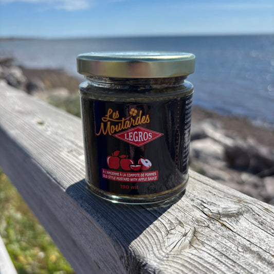Moutarde à l'ancienne à la compote de pommes 190ml