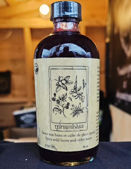 Mînisiskâw - Sauce aux baies et cidre de glace épicée 8oz