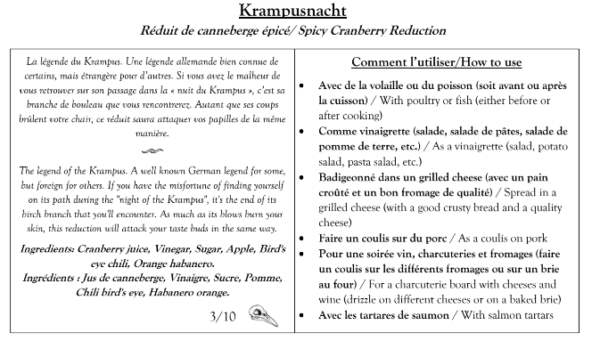 Krampusnacht - Réduit de canneberge épicé 4oz