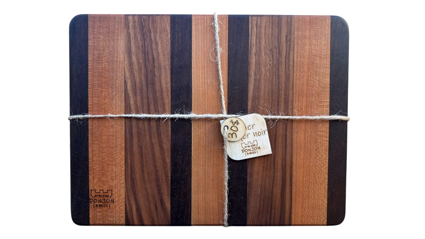 Planche à découper - Cerisier et noyer noir