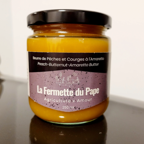 Beurre de Pêches & Courges à l'Amaretto 250ml