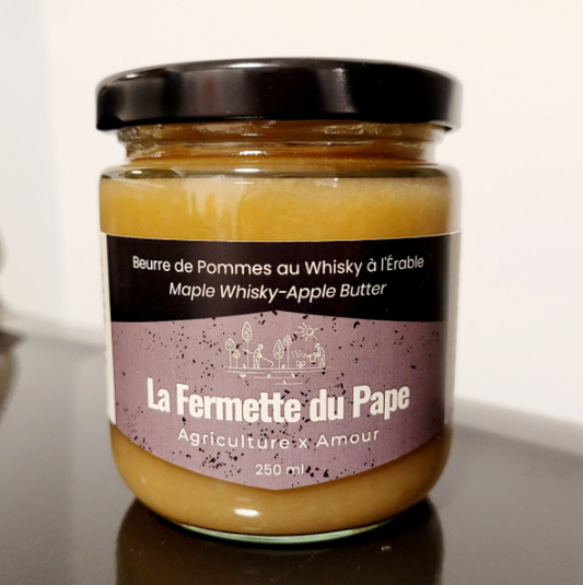 Beurre de Pommes au Whisky à l'Érable 250ml