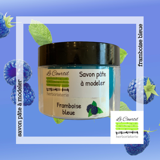 Savon pâte à modeler Framboise bleue