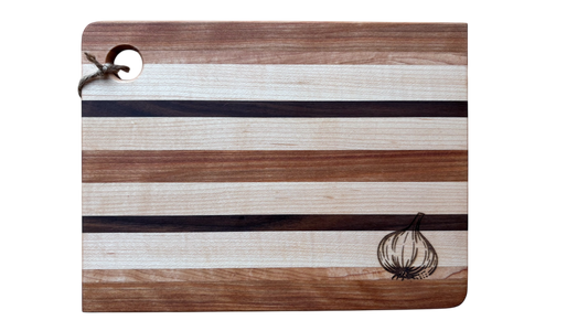 Planche à découper à ail et oignon