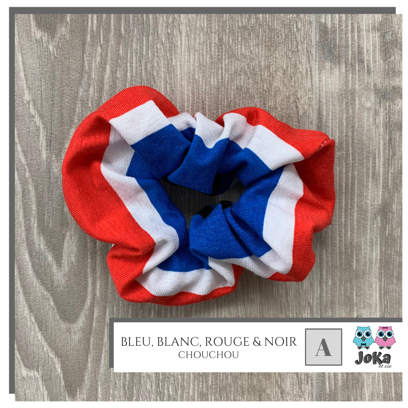 Chouchou pour Adulte Bleu, blanc, rouge & noir