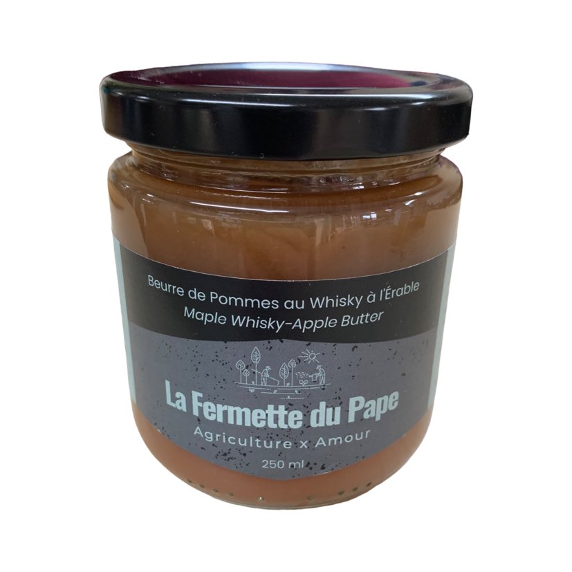 Beurre de Pommes au Whisky à l'Érable 250ml