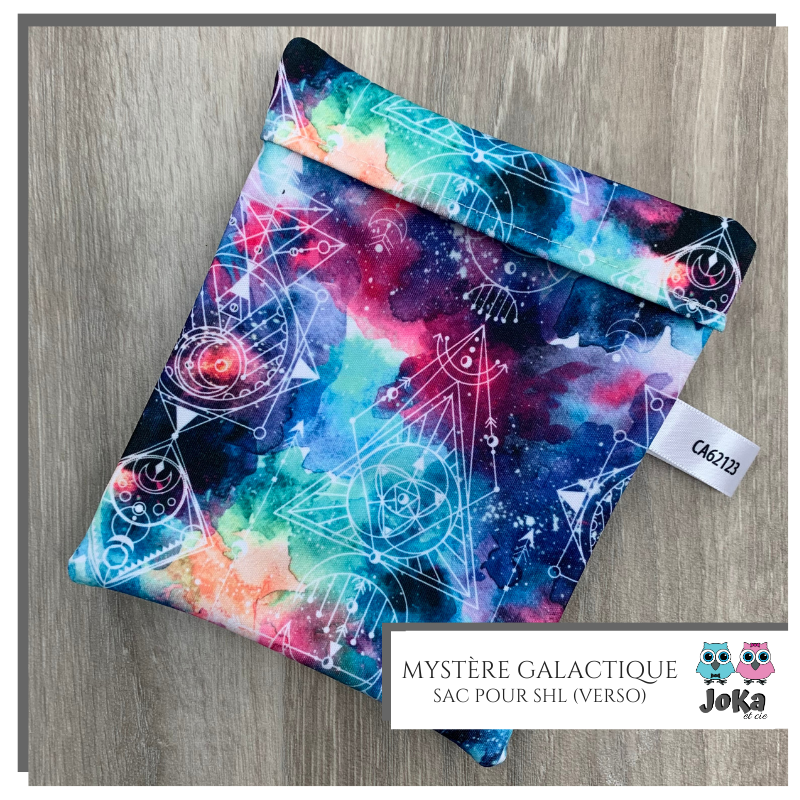 Sac pour Serviettes hygiéniques lavables Mystère galactique