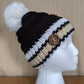 Tuque Alaska Noir-Beige 2-5 ans
