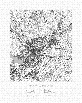 Carte décorative Gatineau