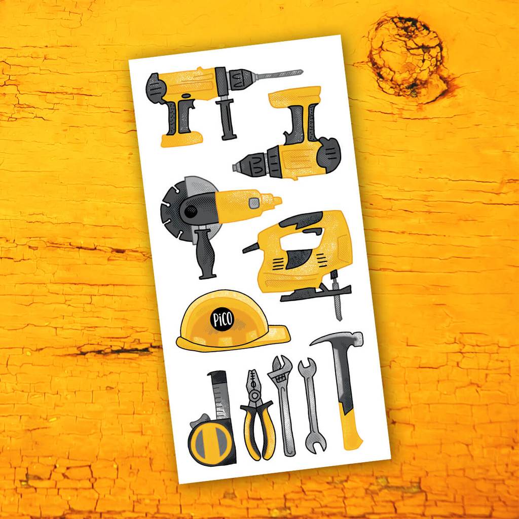 Tatouage temporaire - Les outils de construction